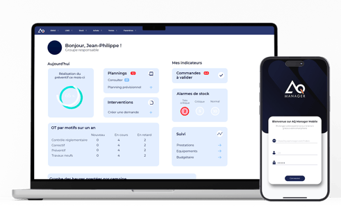 L'application mobile d'AQ Manager GMAO