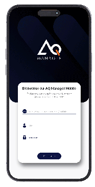 Exemple de l'application mobile AQ Manager