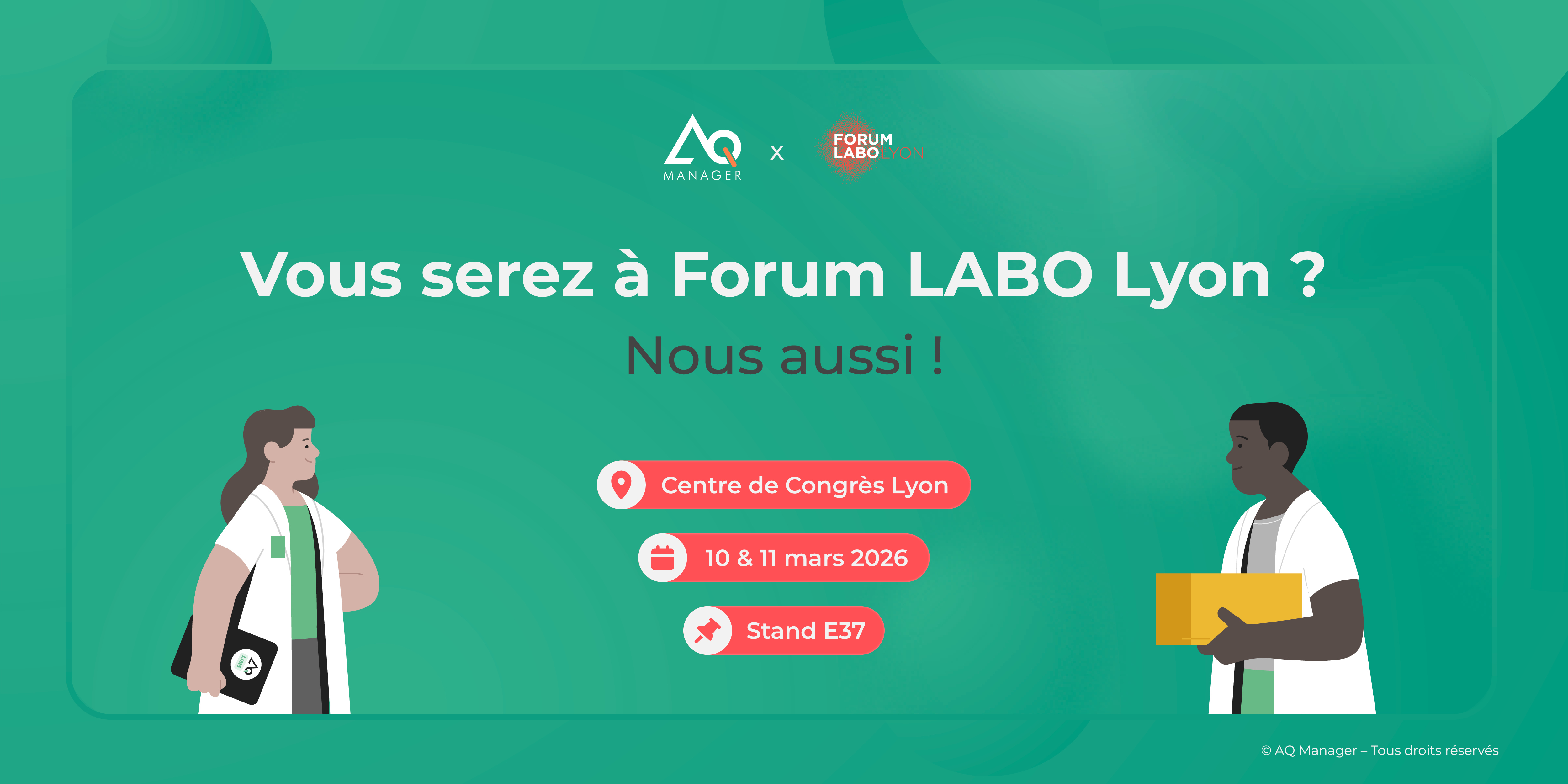 Vous serez à Forum Labo Lyon ? Nous aussi ! 