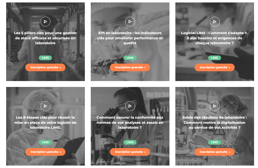 Tous nos webinaires LIMS